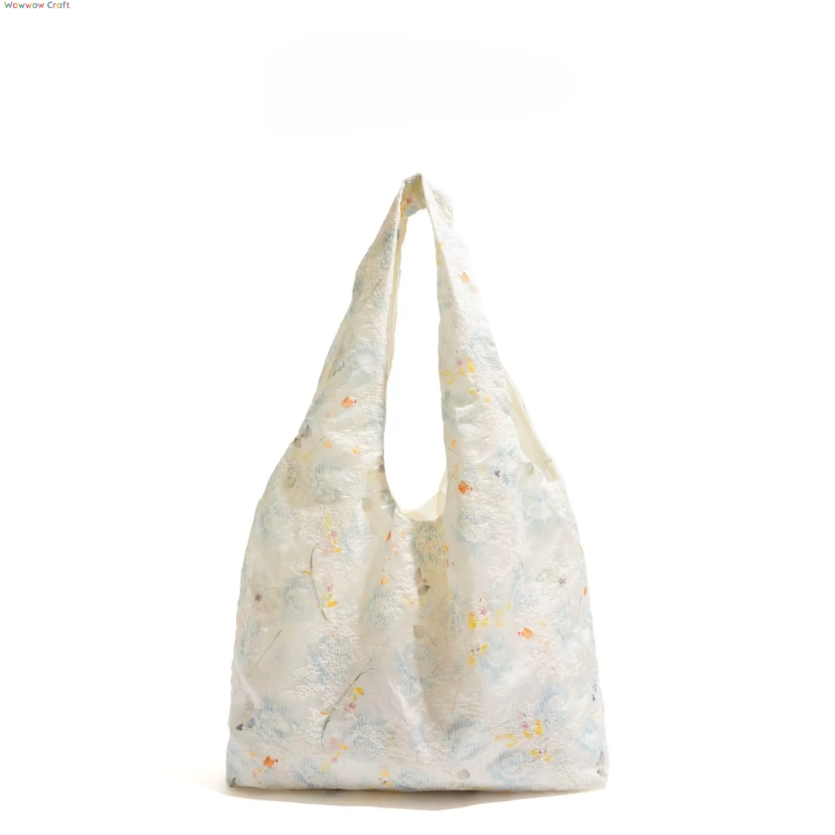 Shoulder Bags,Totes,Light blue pastoral floral shoulder bag - Large capacity handbag tote bag